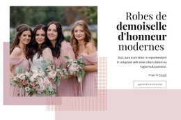 Robes De Demoiselle D'Honneur Modernes : Modèle HTML5 Créatif Polyvalent