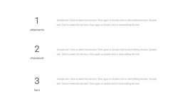 Trois Blocs De Texte : Modèle Créatif Polyvalent