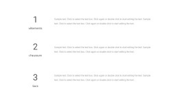 Trois Blocs De Texte - Modèle D'Une Page