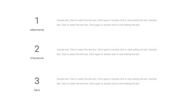 Trois Blocs De Texte – Thème WordPress Par Glisser-Déposer