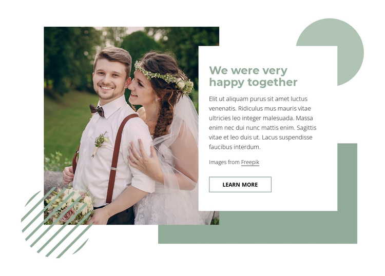 How to have a happy marriage HTML5 Template
