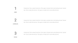 Tre Blocchi Di Testo Modello Di Layout CSS