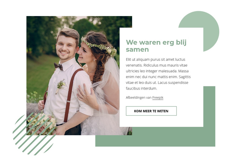 Hoe je een gelukkig huwelijk kunt hebben HTML-sjabloon