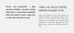 Nagłówki I Tekst W Dwóch Kolumnach - Łatwy W Użyciu Motyw WordPress