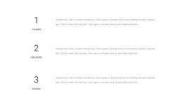 Design De Site Incrível Para Três Blocos De Texto