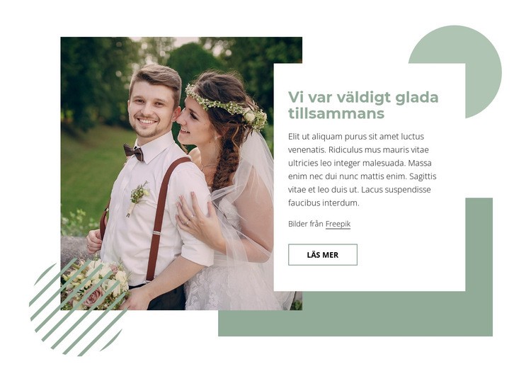 Hur man har ett lyckligt äktenskap HTML-mall