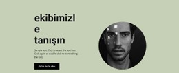 İş Grubumuzla Tanışın HTML5 Ve CSS3 Şablonu