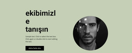 İş Grubumuzla Tanışın - HTML Sayfası Şablonu