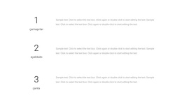 Üç Metin Bloğu - Sürükle Ve Bırak WordPress Teması