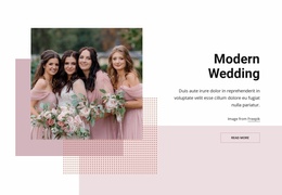 Modern Bridesmaid Dresses - Functionality Landing Page