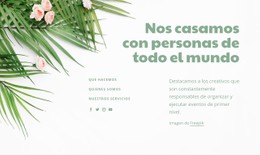 Diseño De Sitio Web Para Nos Casamos Con Gente Alrededor Del Clobe