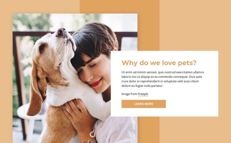 Pet lovers Web Page Design