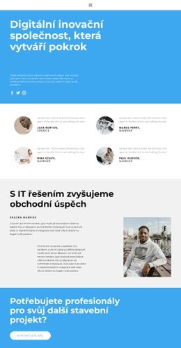 Pracujte S Těmi Nejlepšími - Moderní Design Stránek