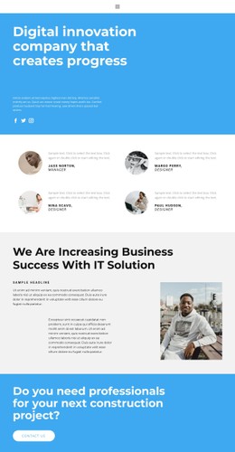 Work With The Best Landing Page