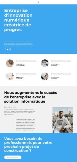 Travaillez Avec Les Meilleurs - HTML Template Builder