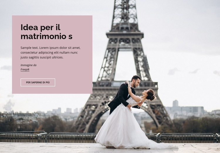 Matrimonio a Parigi Modello