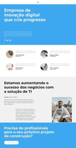 Trabalhe Com Os Melhores - Modelo HTML5 Multifuncional