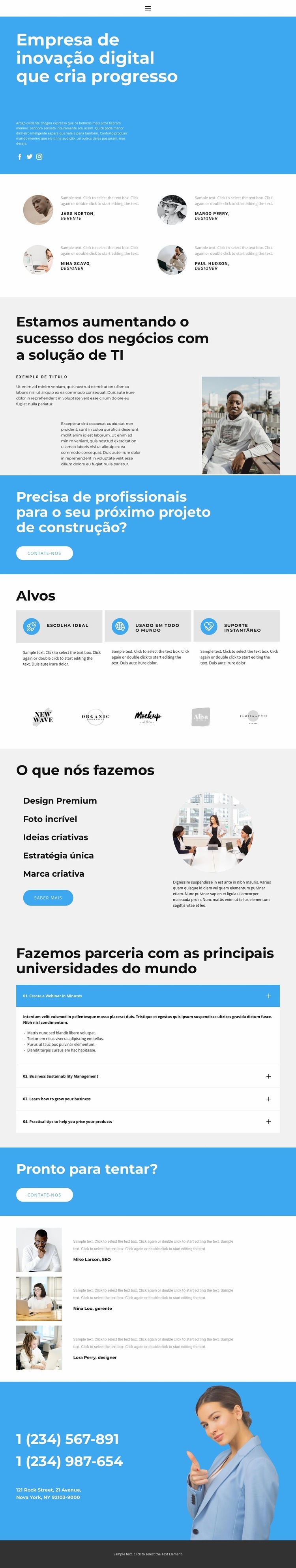 Trabalhe com os melhores Landing Page