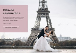 Site WordPress Para Casamento Em Paris