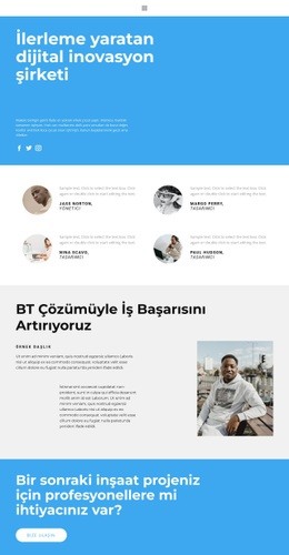 En Iyilerle Çalışın - Çok Amaçlı HTML5 Şablonu