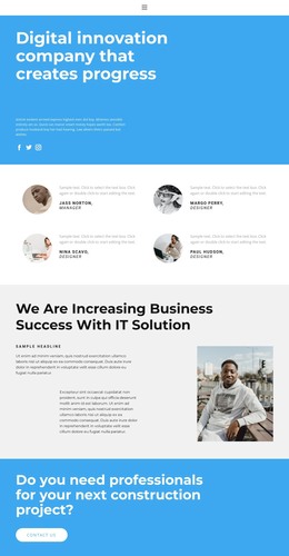 Work with the best - WordPress Theme by Nicepage