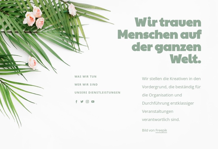 Miteinander lachen HTML-Vorlage