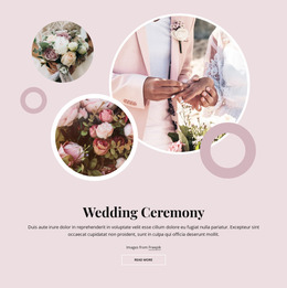 Romantic Wedding Ceremony - Online HTML Page Builder