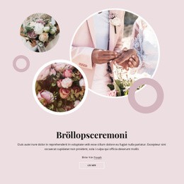 Romantisk Bröllopsceremoni - Nedladdning Av HTML-Mall