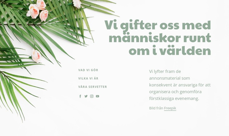 Laga med varandra HTML-mall