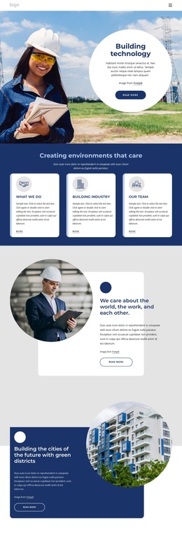 Building Technology HTML Template