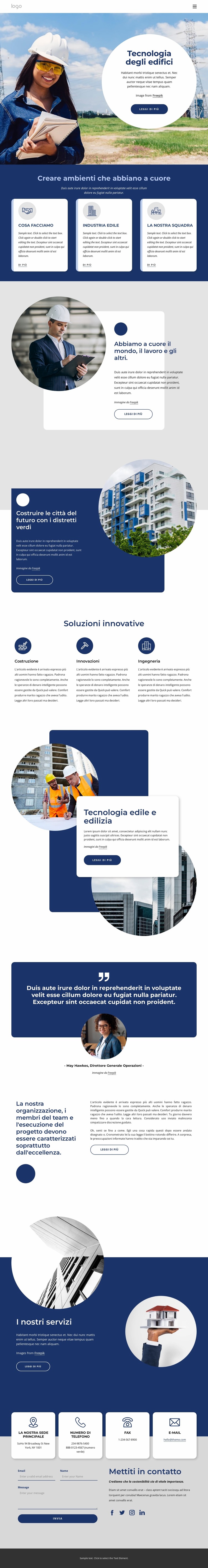 Tecnologia degli edifici Modello Joomla