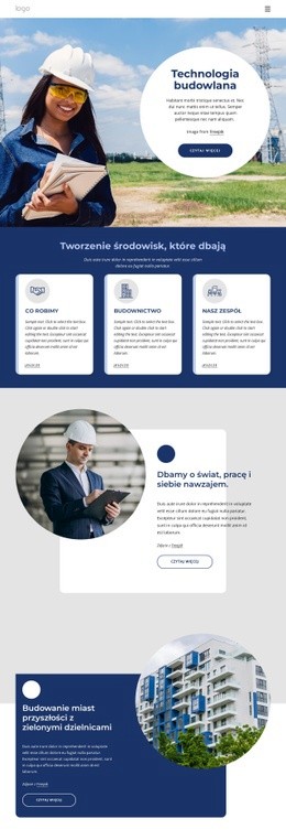 Technologia Budowlana - Najlepszy Szablon HTML5