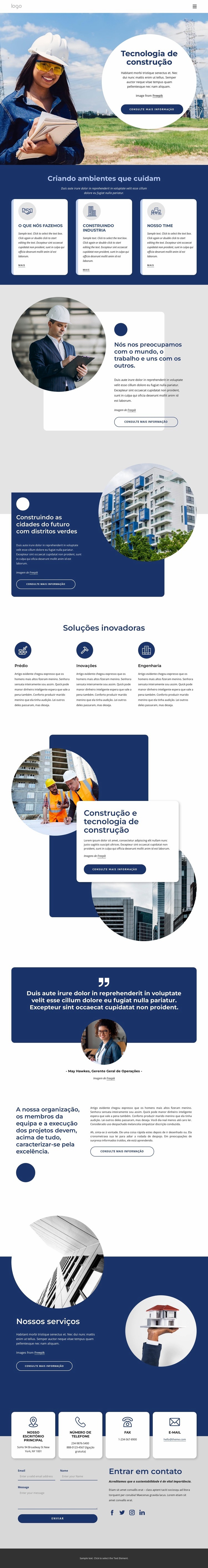 Tecnologia de construção Construtor de sites HTML