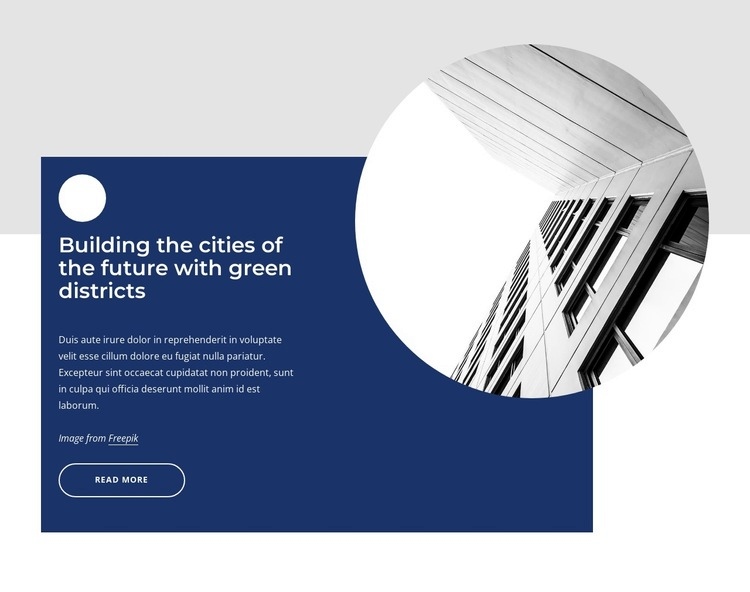 Green cities Web Page Design