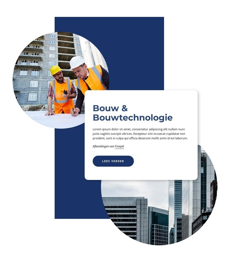 Bouwbedrijf voor groene steden Website mockup