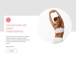 Sitio Web HTML Para Vacaciones De Yoga Inspiradoras