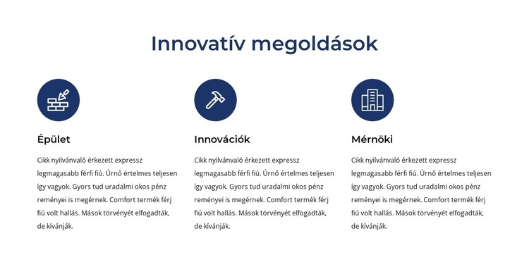 Egyedi és innovatív megoldások Weboldal tervezés