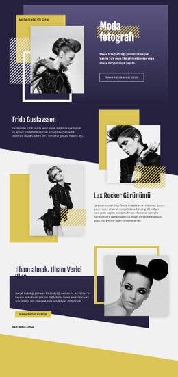 Moda Fotoğrafçılığı Örtüşen - Harika Şablon Oluşturun