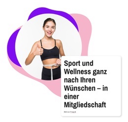 Einseitenvorlage Für Sport Und Wellness