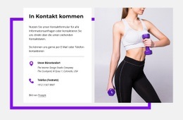 Kontaktblock Mit Form – Professioneller Website-Builder