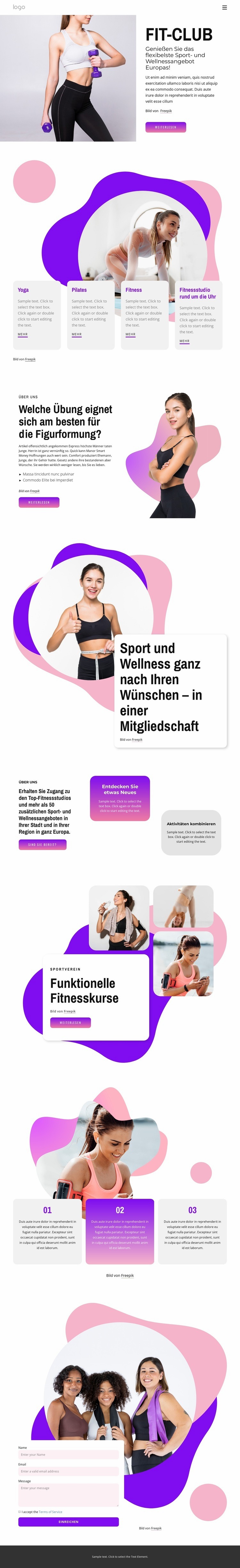 Wir bieten über 80 Kurse pro Woche an Website design