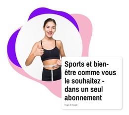 Sport Et Bien-Être Conception De Sites Web