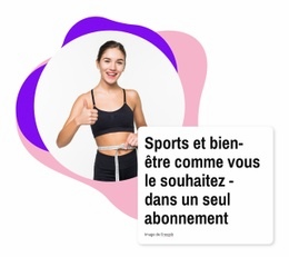 Sport Et Bien-Être Modèle