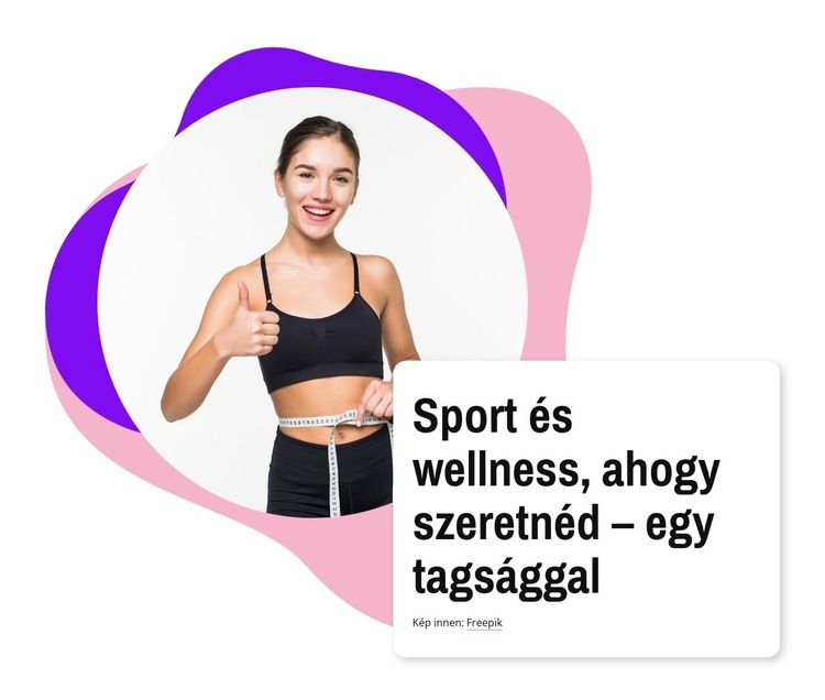Sport és wellness CSS sablon