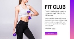 Forza, Palestra, Pilates - Mockup Di Sito Web Professionale Personalizzabile