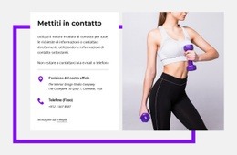 Blocco Contatti Con Forma - Modello Reattivo HTML5