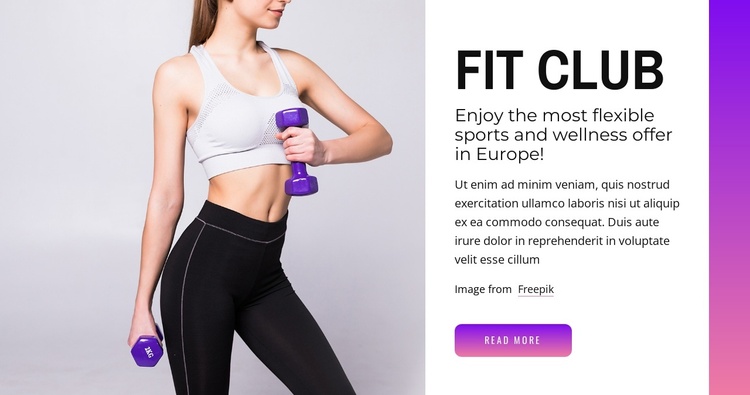 Strength, gym, pilates Joomla Template