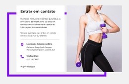 Bloco De Contatos Com Forma - Construtor De Sites Profissional