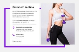 Bloco De Contatos Com Forma - Inspiração Da Página De Destino