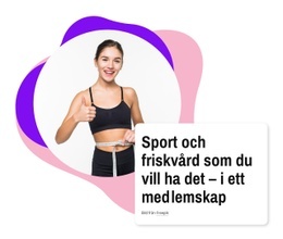 Sport Och Friskvård Gratis CSS-Webbplatsmall